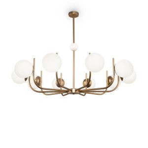 Rendez-vous lampa wisząca 10-punktowa mosiądz MOD109PL-10BS