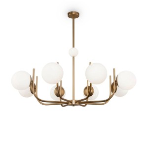 Rendez-vous lampa wisząca 8-punktowa mosiądz MOD109PL-08BS