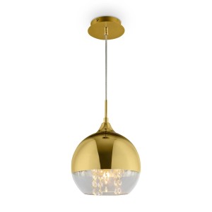 Fermi lampa wisząca 1-punktowa złota P140-PL-110-1-G