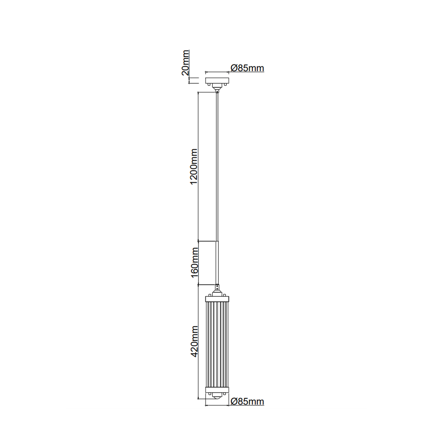 Lampa wisząca Fiatto I Old Gold, 1-punktowa, w kolorze złotym. Okrągła podsufitka o średnicy 85 mm, długość całkowita 1200 mm, z dekoracyjnym, pionowym elementem o wymiarach 420 mm. Prosty, elegancki design, idealny do nowoczesnych wnętrz.