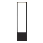 Lampa ogrodowa Goa LED H60 w kolorze czarnym, stojąca, o prostokątnym kształcie z minimalistycznym designem. Źródło światła umieszczone w górnej części, podstawa kwadratowa. Idealna do oświetlenia przestrzeni zewnętrznych.