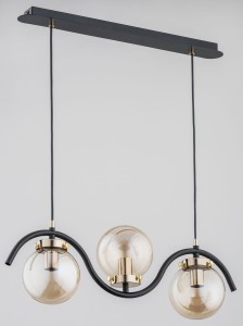 Korda lampa wisząca 3-punktowa złota 62154