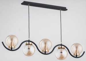 Korda lampa wisząca 5-punktowa złota 62155