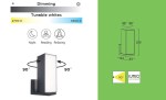 Kinkiet elewacyjny Cuba LED Lutec z możliwością sterowania przez Bluetooth, w prostokątnym kształcie. Wysokość 256 mm, szerokość 144 mm, głębokość 93 mm. Dostosowywane barwy bieli (2700K-6500K) oraz możliwość regulacji kąta oświetlenia do 90°.