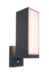 Cuba LED kinkiet elewacyjny 2-punktowy z czujnikiem ruchu ciemnoszary 5193811118