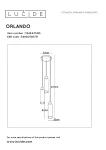Czarna lampa wisząca Orlando z trzema punktami świetlnymi, o wysokości 172 cm i średnicy 32 cm. Posiada cylindryczne klosze o długości 42 cm oraz średnicy 10 cm, zawieszone na długich linkach. Idealna do nowoczesnych wnętrz.