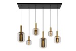 Joanet lampa wisząca 6-punktowa czarna 45494/06/65