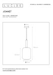 Czarna lampa wisząca Joanet o wymiarach 12 cm średnicy i 150 cm długości. Posiada prostą, cylindryczną formę z szeroką podstawą o średnicy 22 cm. Zawieszona na cienkim kablu, idealna do nowoczesnych wnętrz.
