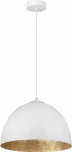 Diament D35 lampa wisząca 1-punktowa biały/złoty 31373