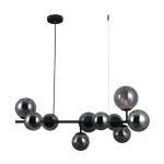 Frontera lampa wisząca 10-punktowa czarna PND-40423-10