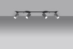 Ring lampa sufitowa (spot) 4-punktowa szara SL.0453