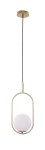 Cordel lampa wisząca 1-punktowa mosiądz 31-73457