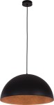 Sfera D50 lampa wisząca 1-punktowa czarny/miedziany 30138