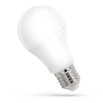 Żarówka LED GLS E27 o mocy 13W, emitująca ciepłe białe światło (3000K). Produkt ma okrągły kształt, matową białą obudowę i metalowy gwint. Ujęcie z boku, ukazujące detal mocowania.