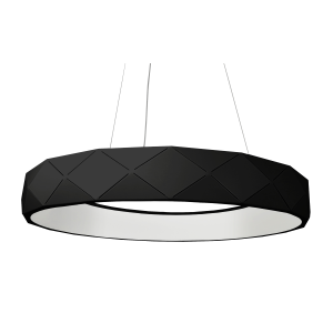 Reus led lampa wisząca 1-punktowa czarna LP-8069/1P LED BK