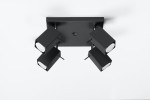 Merida lampa sufitowa (spot) 4-punktowa czarna SL.0102