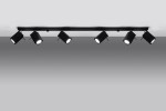 Merida lampa sufitowa (spot) 6-punktowa czarna SL.0460