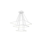 Nix LED lampa wisząca 3-punktowa biała 515