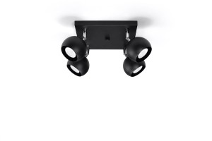 Oculare lampa sufitowa (spot) 4-punktowa czarna SL.0446