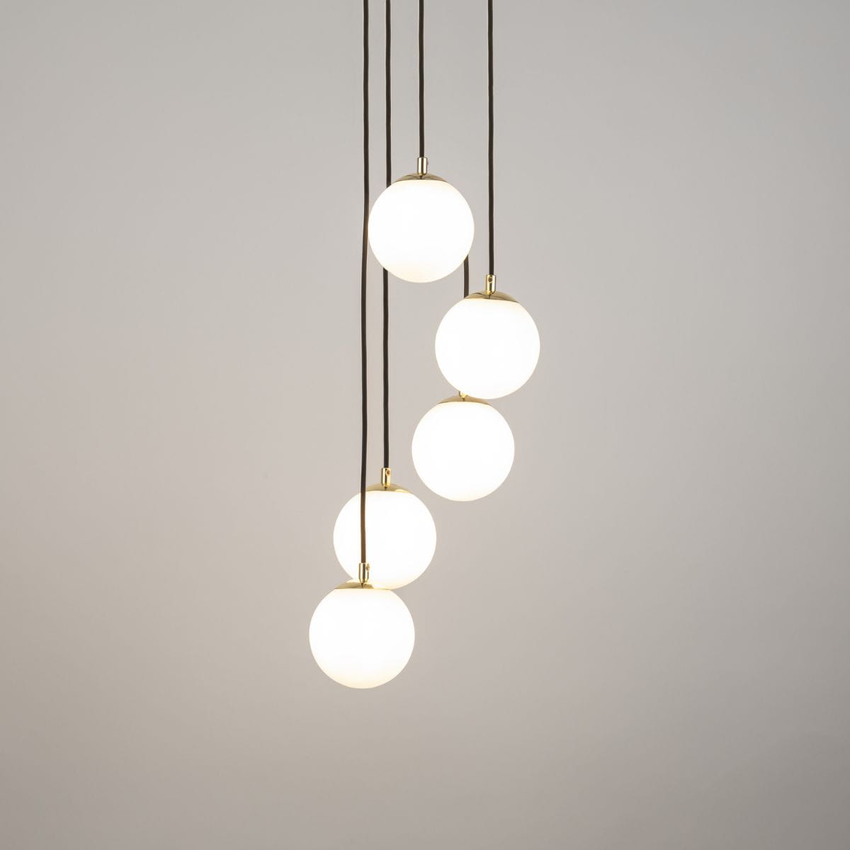 Sigma Piano lampa wisząca 5-punktowa czarna 33659 - Multilampy.pl